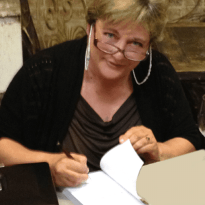 Donna at book signing