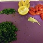 Chopped veggies