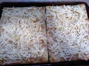 Cheesy flatbreads