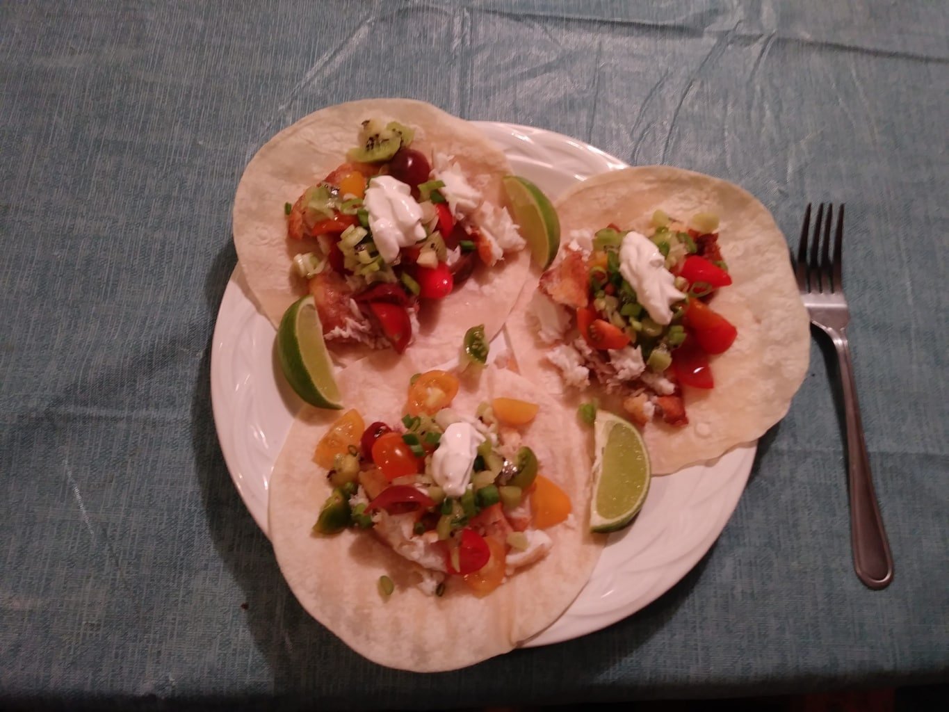Tilapia Tacos in Our New Home